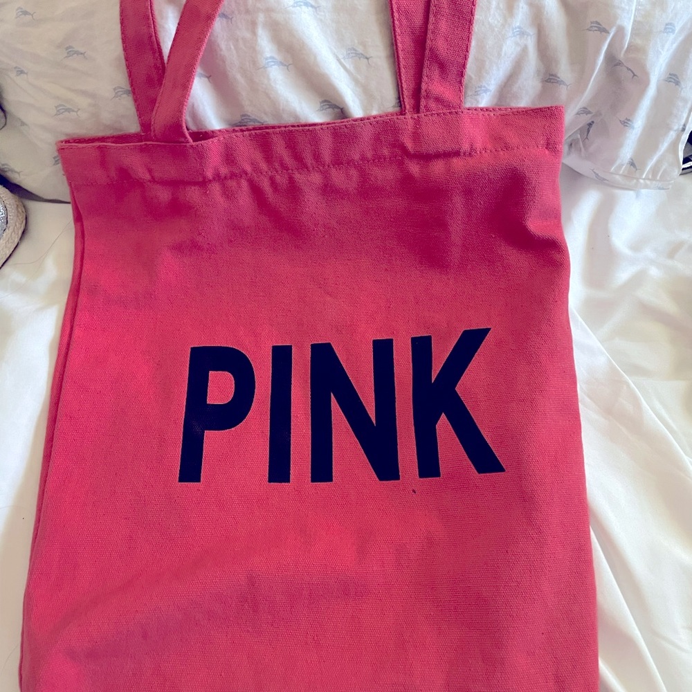 Love pink Victoria’s Secret hot pink tote bag